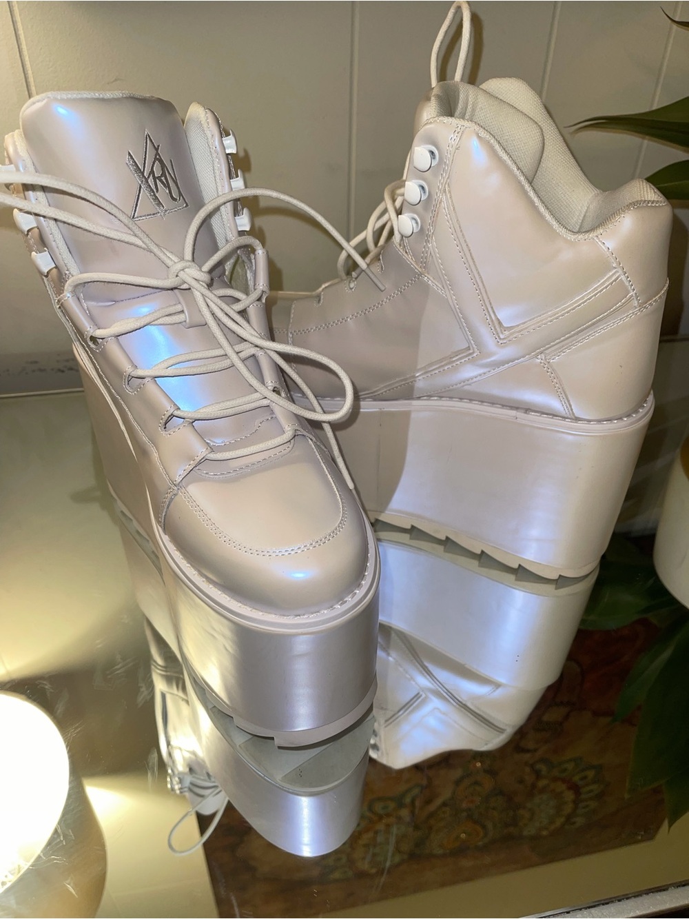 YRU platform sneakers. Size 10 women’s